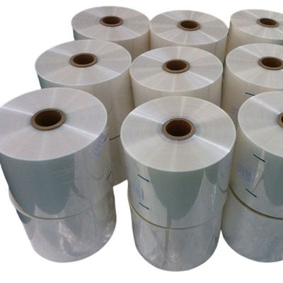 kualitas  Transparent POF Shrink Wrap Film Roll Polyolefin POF Heat Shrink Film Customized pabrik