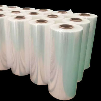 Customisable PE Shrink Wrap Film OEM Order dengan kekuatan tarik TD 110-80 N/mm2 dan Opsi Pencetakan