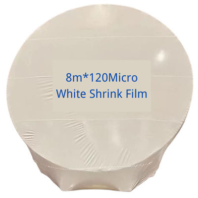 150 Mikron Polyethylene PE Shrink Wrap Film 8m Untuk Peralatan Wrap