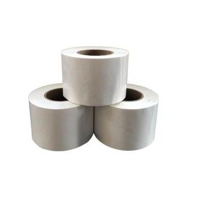LDPE White Shrink Wrap Tape 100mm Lebar 30m Panjang Dengan Inti Plastik 3'