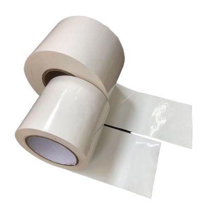LDPE White Shrink Wrap Tape 100mm Lebar 30m Panjang Dengan Inti Plastik 3'
