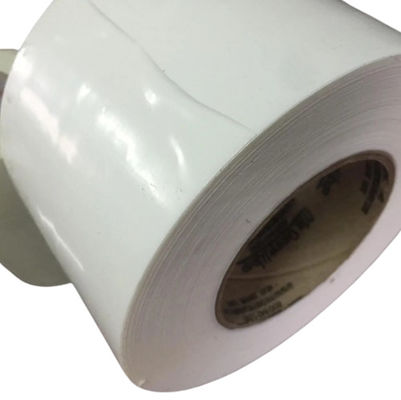 LDPE White Shrink Wrap Tape 100mm Lebar 30m Panjang Dengan Inti Plastik 3'