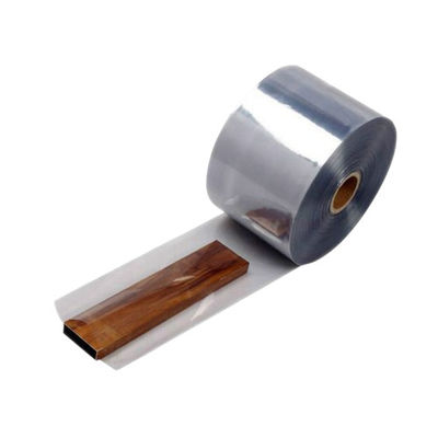 20μM Ketebalan Centerfolded PVC Shrink Wrap Film Roll Untuk Gift Baskets Hampers
