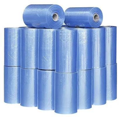 19 Mikron Jelas PVC Shrink Wrap Film Roll Centerfold Suhu Rendah Shrink