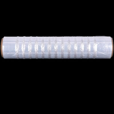 Clear LDPE Vented Stretch Film dengan Ketebalan 23 Mikron dan Pemanjangan 250%.
