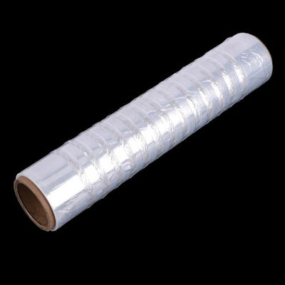 Clear LDPE Vented Stretch Film dengan Ketebalan 23 Mikron dan Pemanjangan 250%.