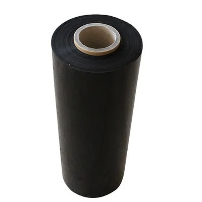 Film peregangan palet LDPE hitam low density polyethylene film roll