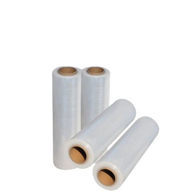 Mesin Kelas LDPE Clear Stretch Wrap Film Roll 15 - 35 Mikron Ketebalan