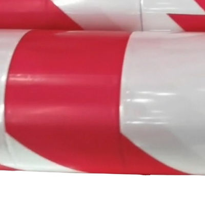 80 - 150 Mikron Film Pelindung PE LDPE HDPE Pita Peringatan Merah Putih