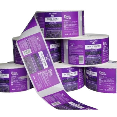 Label produk botol plastik tahan goresan