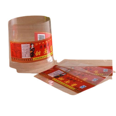 Kelembaban Proof Botol Shrink Wrap Sleeves PETG OPS PVC PLA Label Shrink