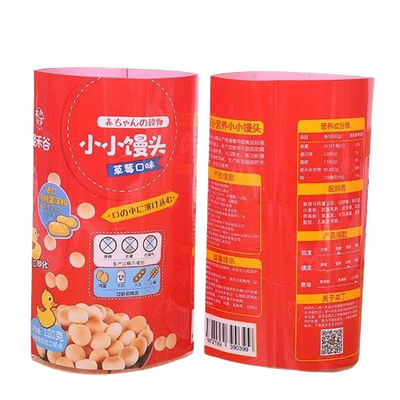 PETG Printed Heat Shrink Sleeve Label Untuk Pengemasan Kontainer Makanan