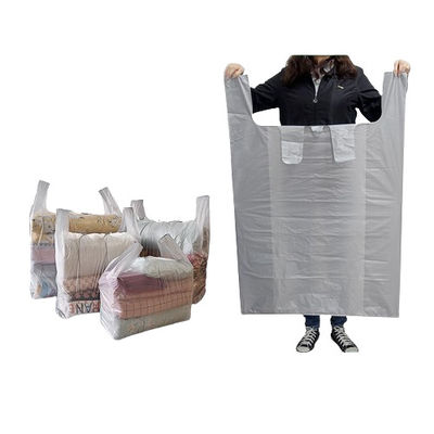 Poly Plastic Vest Type Carrier Bags Polyethylene Ketebalan 20 - 60 Mikron