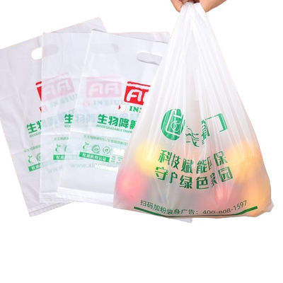 Kontak Makanan T-Shirt Poly Clear Kantong Plastik Grocery Polyethylene Vest Gaya