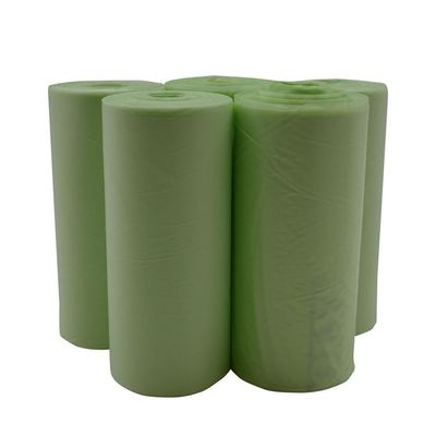Tas Grocery PLA Biodegradable yang Dapat Digunakan Kembali Pada Gulung Tas Belanja Plastik yang Dapat Dikompos