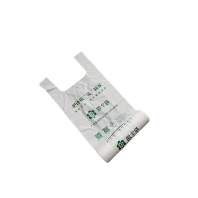 PBAT PLA Biodegradable Corn Starch Tas Belanja Ukuran Khusus Putih Hijau Warna