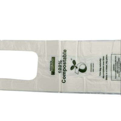 PBAT PLA Biodegradable Corn Starch Tas Belanja Ukuran Khusus Putih Hijau Warna