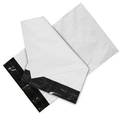 50 Mikron LDPE Putih Poly Mailer Amplop Kantong Pengiriman Untuk E Bisnis