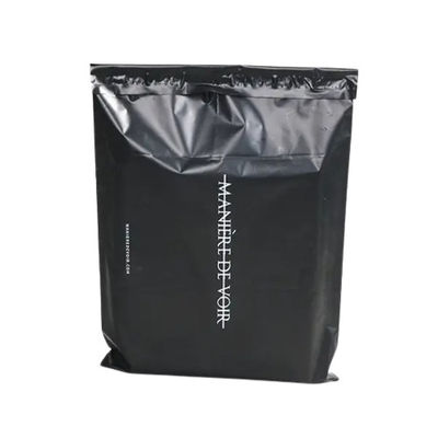 Black Printed Poly Mailer Shipping Bags 0.05mm Ketebalan Untuk Pengiriman Online