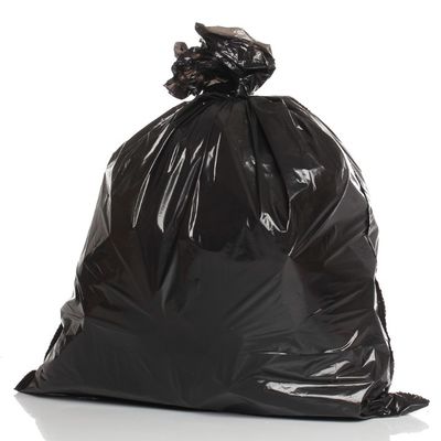 Hitam 25 Mikron Kotak Sampah Liner Poly Berbagi Daur Ulang Kantong Sampah