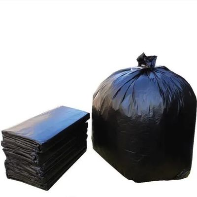 Hitam 25 Mikron Kotak Sampah Liner Poly Berbagi Daur Ulang Kantong Sampah