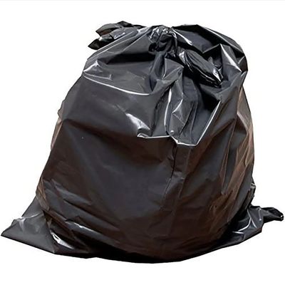 Hitam 25 Mikron Kotak Sampah Liner Poly Berbagi Daur Ulang Kantong Sampah