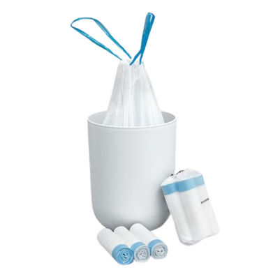 PLA PBAT Biodegradable Pet Waste Bag Drawstring Trash Can Liner