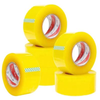 Low Noise Adhesive BOPP Packing Tape Jumbo Roll Ketebalan 0,05 mm